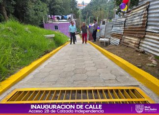Inauguran proyecto de adoquinado y alcantarillado sanitario en San Pedro Sacatepéquez, San Marcos