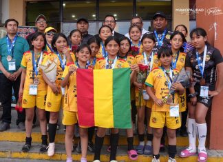 Reciben en San Marcos a campeonas regionales de fútbol 7 femenino