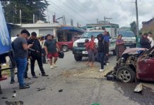 Siete personas atendidas tras colisión en ruta de Quiché