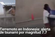 Sismo en Indonesia: alerta de tsunami por magnitud 7.7