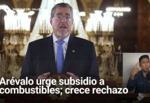 Arévalo exige vigencia urgente del subsidio a los combustibles que varios sectores le piden frenar